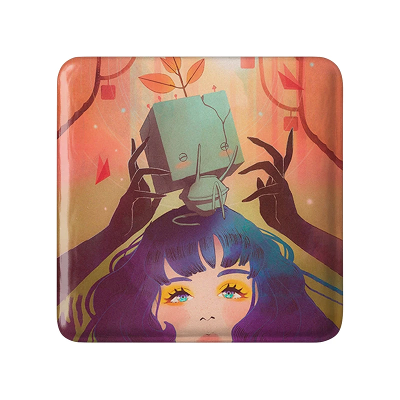 مگنت خندالو طرح بازی گریس (Gris) مدل مربعی کد 35542