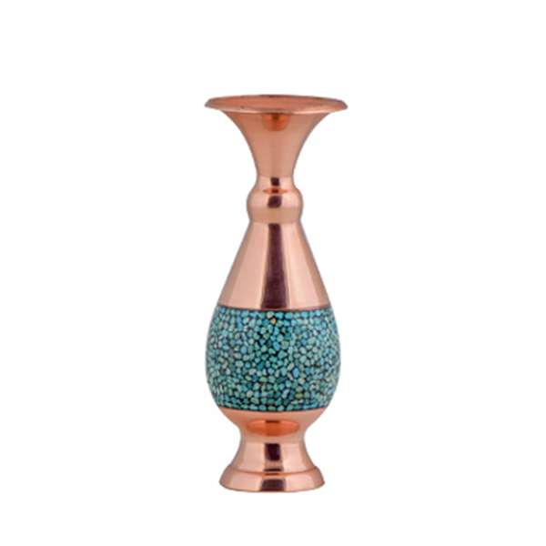 گلدان فیروزه کوبی مدل موشکی کد ۱۰۱