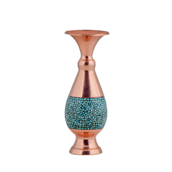گلدان فیروزه کوبی مدل صراحی کد mf-16
