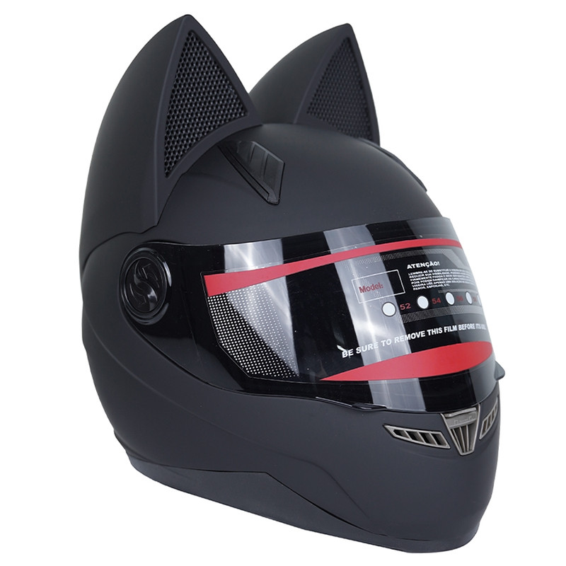 کلاه کاسکت نوترینوس مدل دخترانه خرگوشی فک ثابت