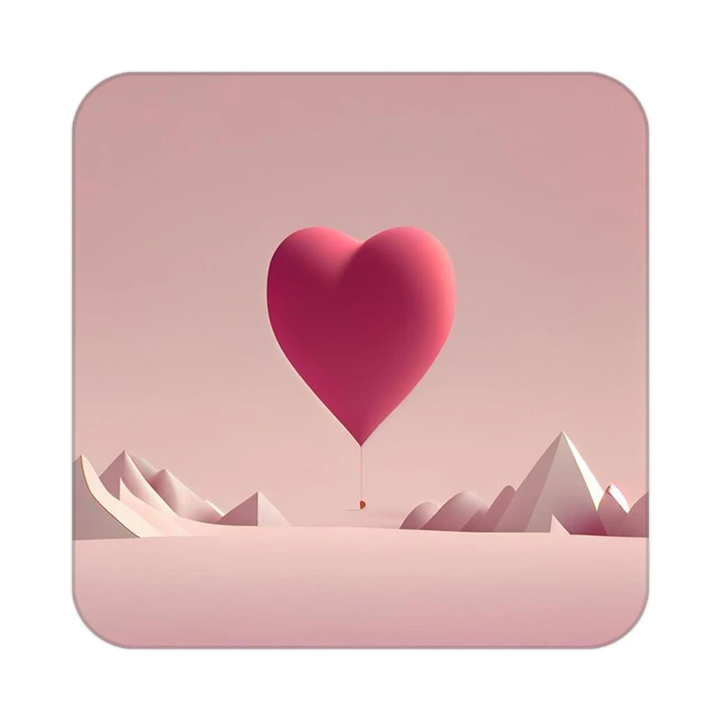 زیر لیوانی کاکتی طرح عاشقانه مدل mp36365