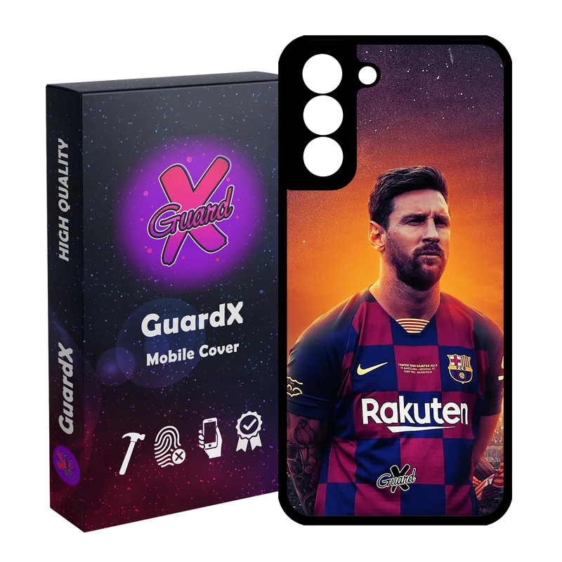 کاور گارد ایکس طرح Messi مدل Glass10123 مناسب برای گوشی موبایل سامسونگ Galaxy S21 FE