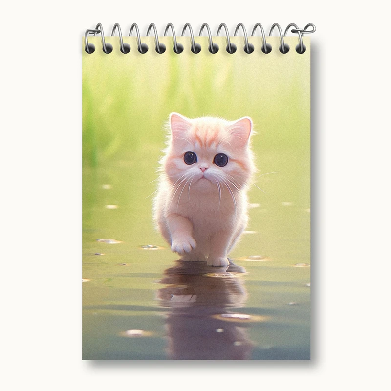 دفتر یادداشت 50 برگ خندالو طرح گربه کیوت کد N2273