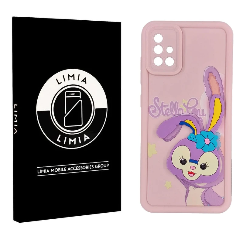 کاور لیمیا مدل سولید لنزدار طرح عروسکی برجسته مناسب برای گوشی موبایل سامسونگ Galaxy A51
