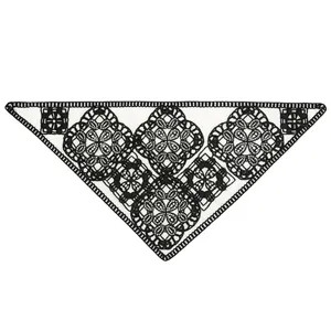 روسری دخترانه مدل مکرومه بافی ومنجوق دوز