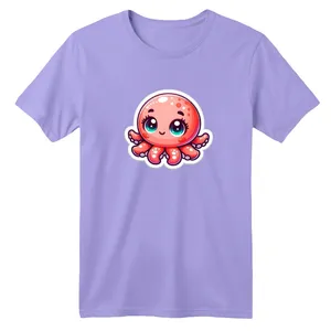 تی شرت آستین کوتاه بچگانه مدل هشت پا کارتونی کد 01