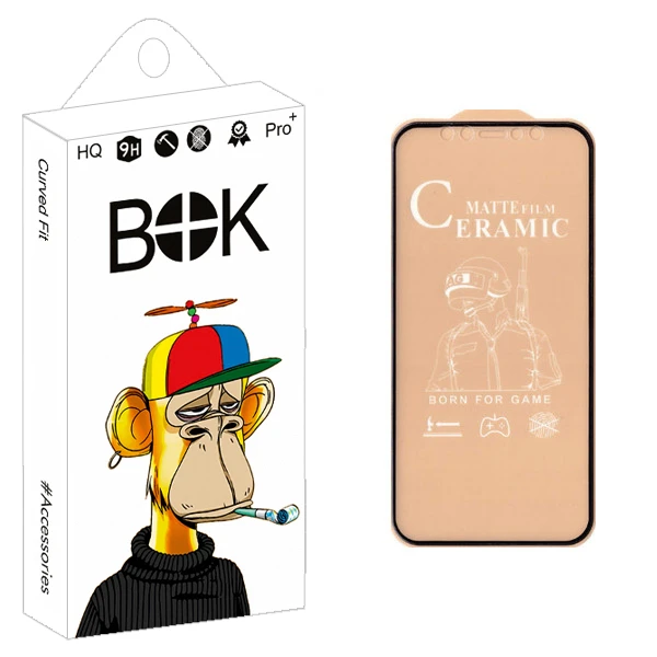 محافظ صفحه نمایش سرامیکی  بوک مدل +HD مناسب برای گوشی موبایل اپل Iphone 12 mini