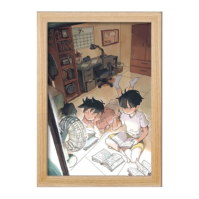 تابلو خندالو مدل شییکو و ریتسو انیمه موب سایکو Mob Psycho 100 کد 24446