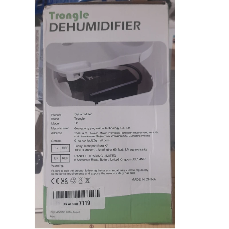 عکس شماره 13 : دستگاه رطوبت گیر تروگل مدل hp10