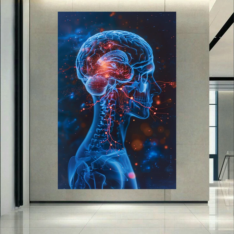 تابلو بوم طرح مخمل مغز مدل هوش مصنوعی کد AR3058510