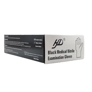 دستکش نیتریل غیر پودری مدل اچ دی سایز کوچک (S) بسته 100 عددی
