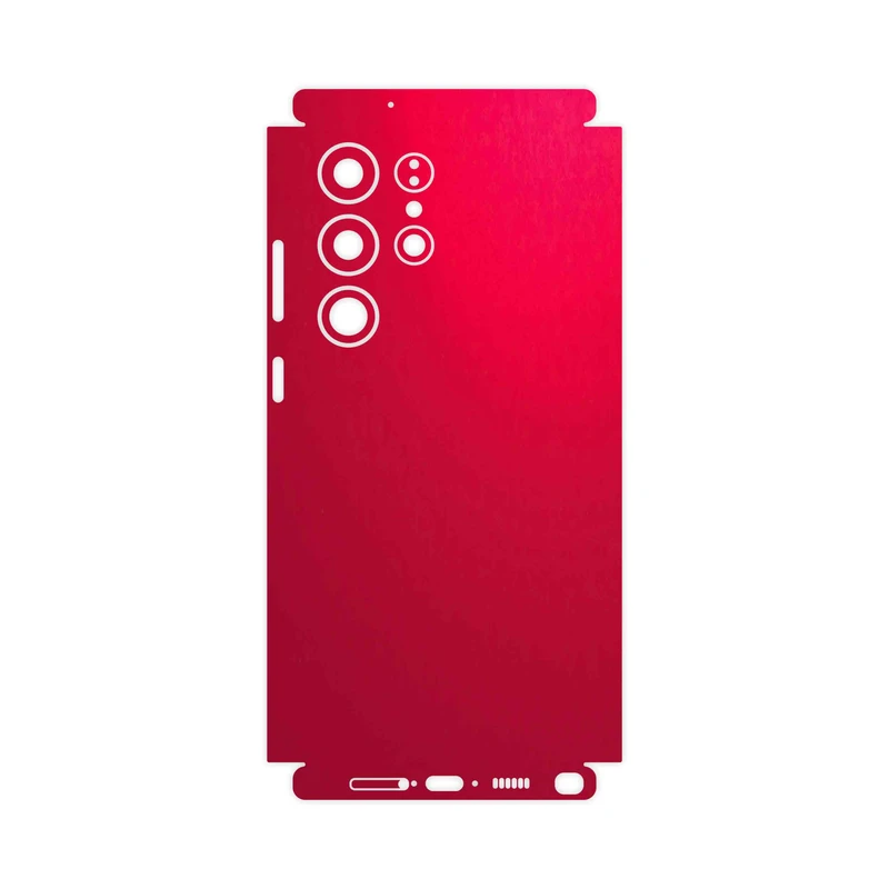 برچسب پوششی ماهوت مدل Matte-Warm-Red-FullSkin مناسب برای گوشی موبایل سامسونگ Galaxy S23 Ultra