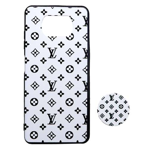 کاور طرح لویی ویتون مدل KTP-019 مناسب برای گوشی موبایل شیائومی POCO X3 به همراه پایه نگهدارنده