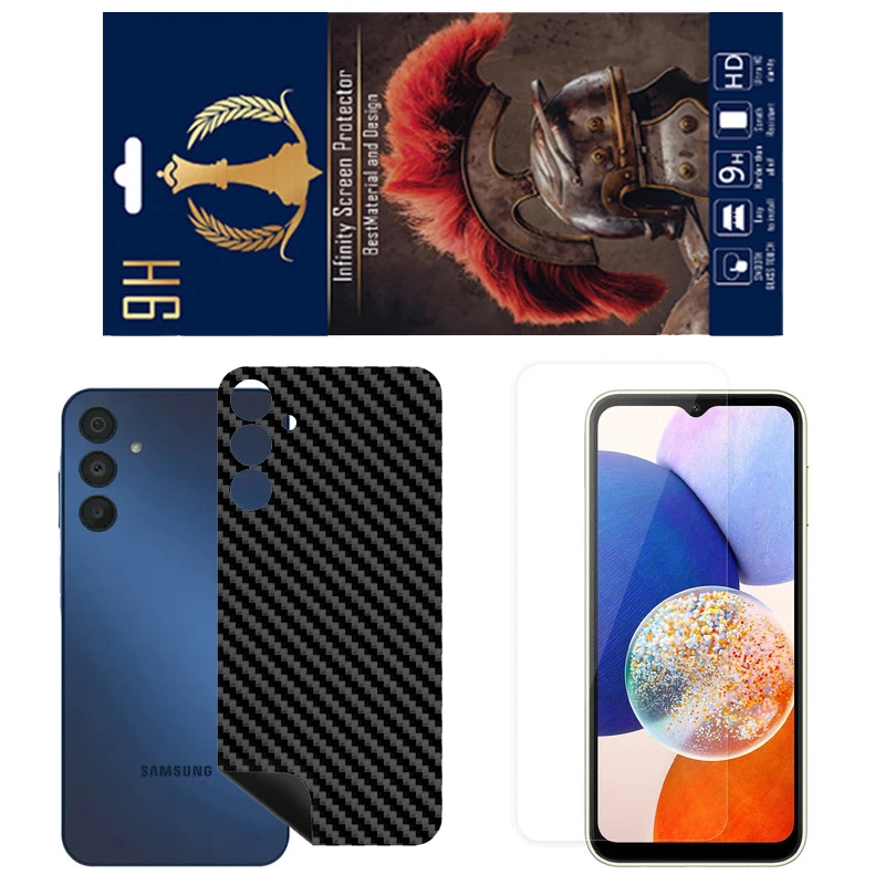 برچسب پوششی اینفینیتی مدل FC مناسب برای گوشی موبایل سامسونگ Galaxy A16 5G به همراه محافظ صفحه نمایش