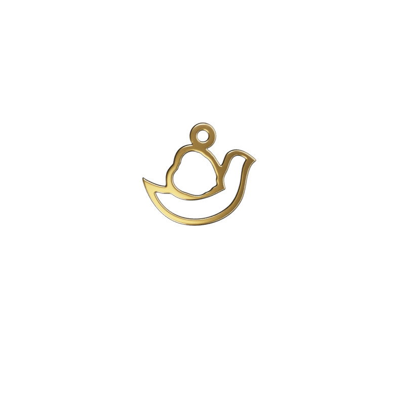آویز گردنبند طلا 18 عیار زنانه مدوپد مدل  کبوتر کد kc18885