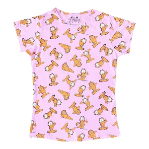 تی شرت آستین کوتاه زنانه اچ اند ام مدل گارفیلد