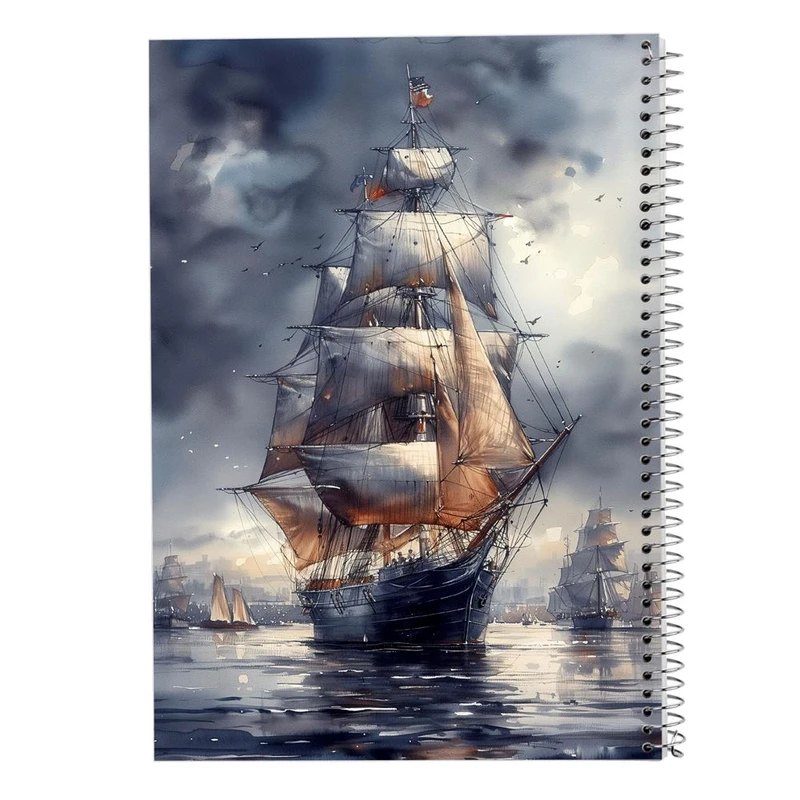 دفتر شطرنجی 50 برگ مدوپد طرح کشتی کد DF15127