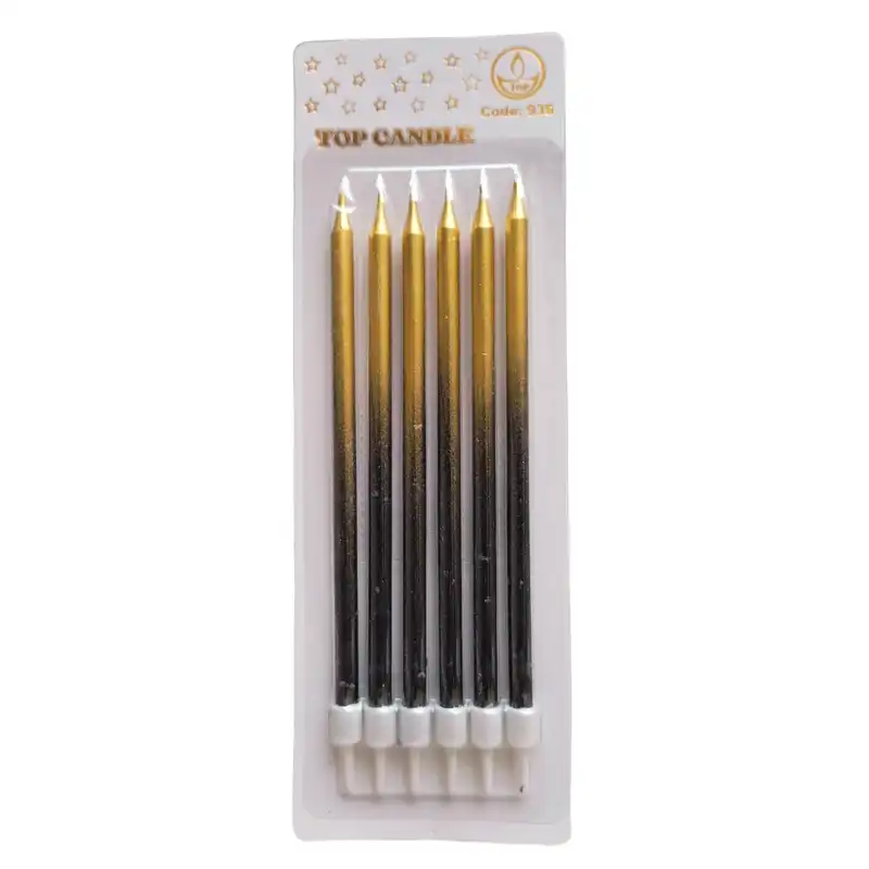 شمع تولد مدل تاپ کد 935 بسته 6 عددی