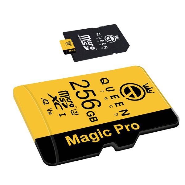 نکته خرید - قیمت روز کارت حافظه Micro SD XC کوئین تک مدل A2-V30-633X کلاس 10 استاندارد UHS-l U3 سرعت 95MBps ظرفیت 256 گیگابایت به همراه آداپتور SD خرید