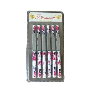 چاقو میوه خوری مدل دیاموند کد t65 مجموعه 12 عددی