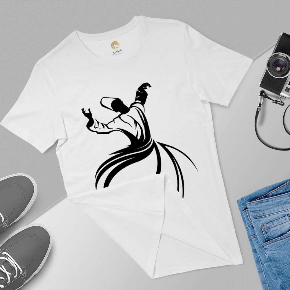 تی شرت آستین کوتاه زنانه هومرو مدل TW201 طرح رقص سماع - - 5