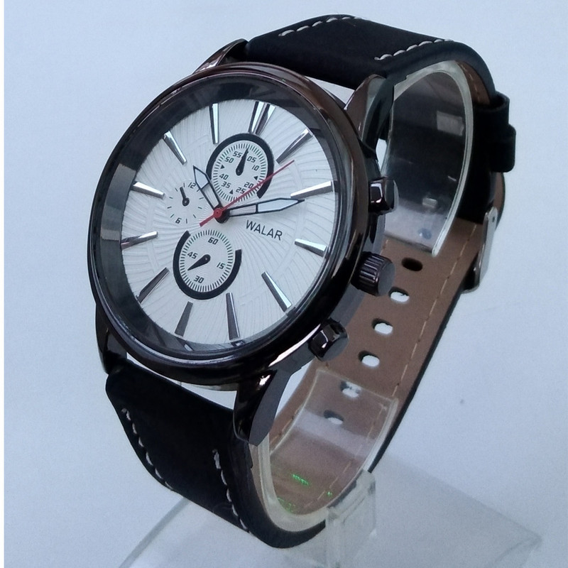 ساعت مچی عقربهای مردانه والار مدل بند چرمی کد 267TY ساعت مچی عقربهای مردانه والار مدل بند چرمی کد 267TY