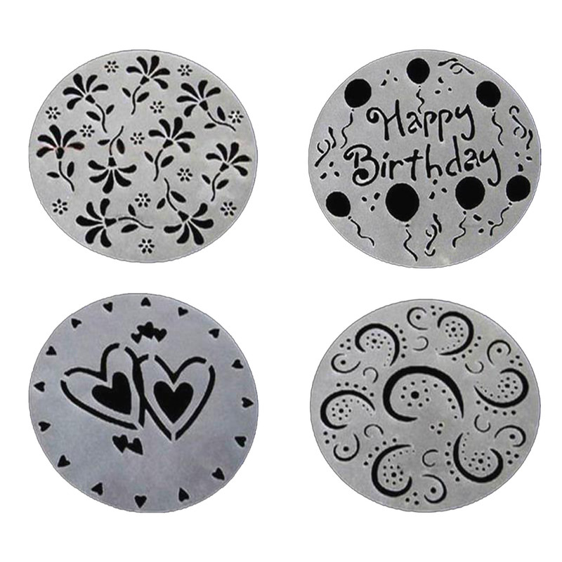 شابلون تزیین کیک مدل Stencils variety pack مجموعه 4 عددی