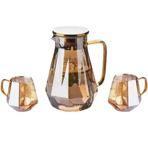 سرویس پارچ و لیوان 3 پارچه مدل الماسی