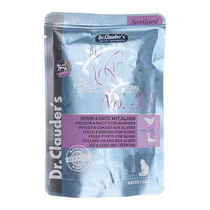 غذای پوچ گربه دکتر کلادرز مدل huhn & ente mit algen مرغ و اردک وزن 100 گرم