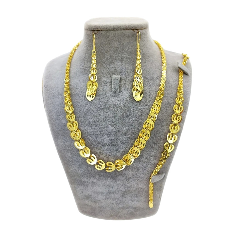 نیم ست طلا 18 عیار زنانه رضا گلد مدل ملیسا