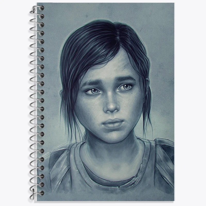 دفتر زبان 50 برگ خندالو مدل دو خط طرح لست آف آس (The Last Of Us) کد F562