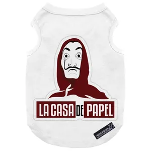 لباس سگ و گربه 27 طرح La Casa De Papel کد MH317 سایز S