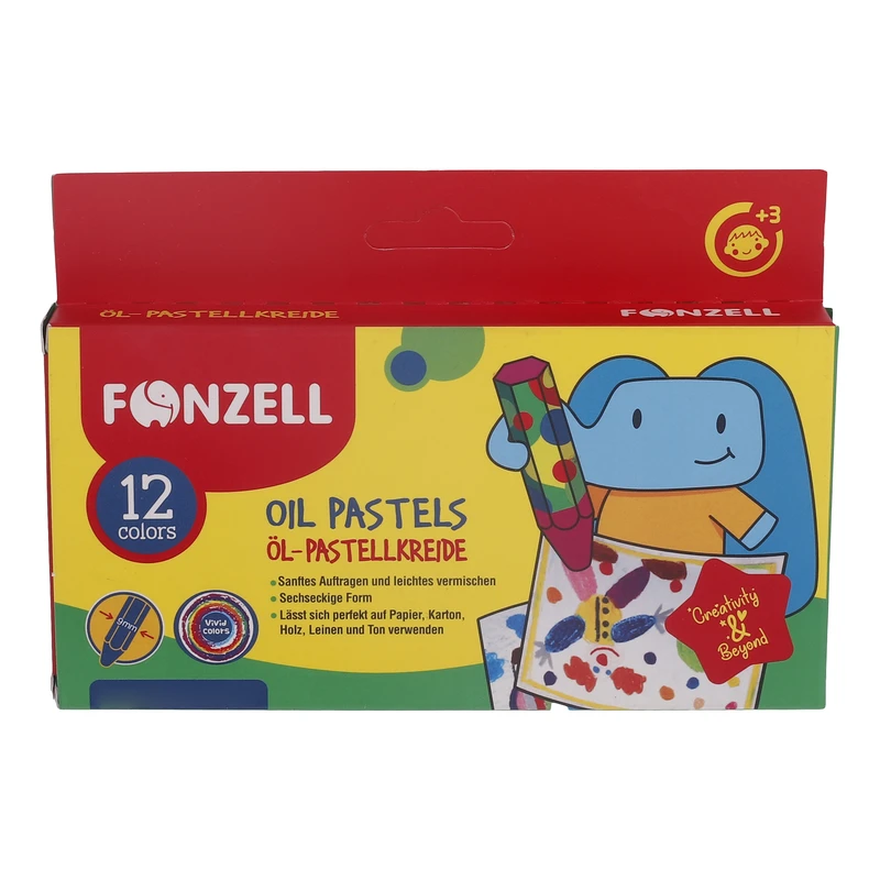 پاستل روغنی 12 رنگ فونزل مدل kids 