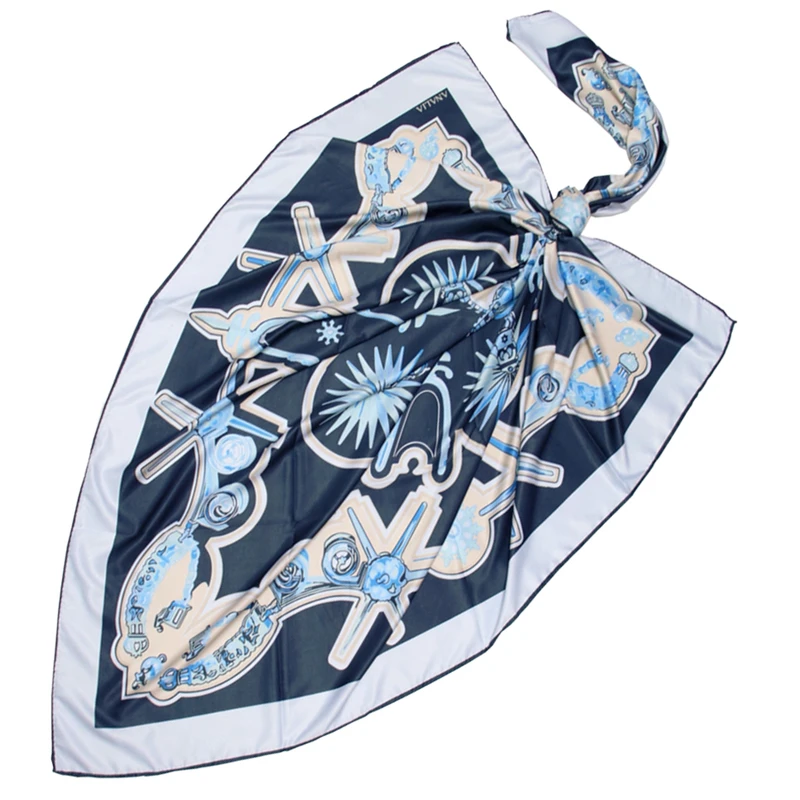 روسری ابریشم توییل زنانه مدل ستاره کد 101411 با طول و عرض 135*135 سانتی‌متر