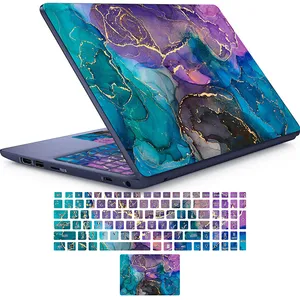 استیکر لپ تاپ راتیانا مدل dream marble به همراه بر چسب حروف فارسی