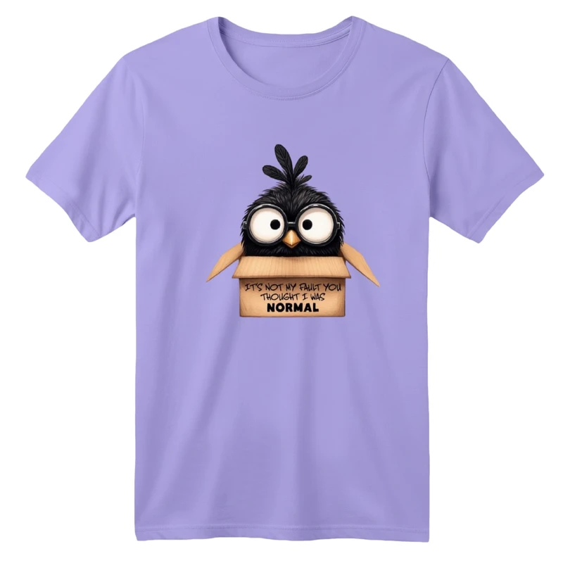 تی‌شرت آستین کوتاه لانگ یقه گرد بچگانه مدل جوجه و جعبه