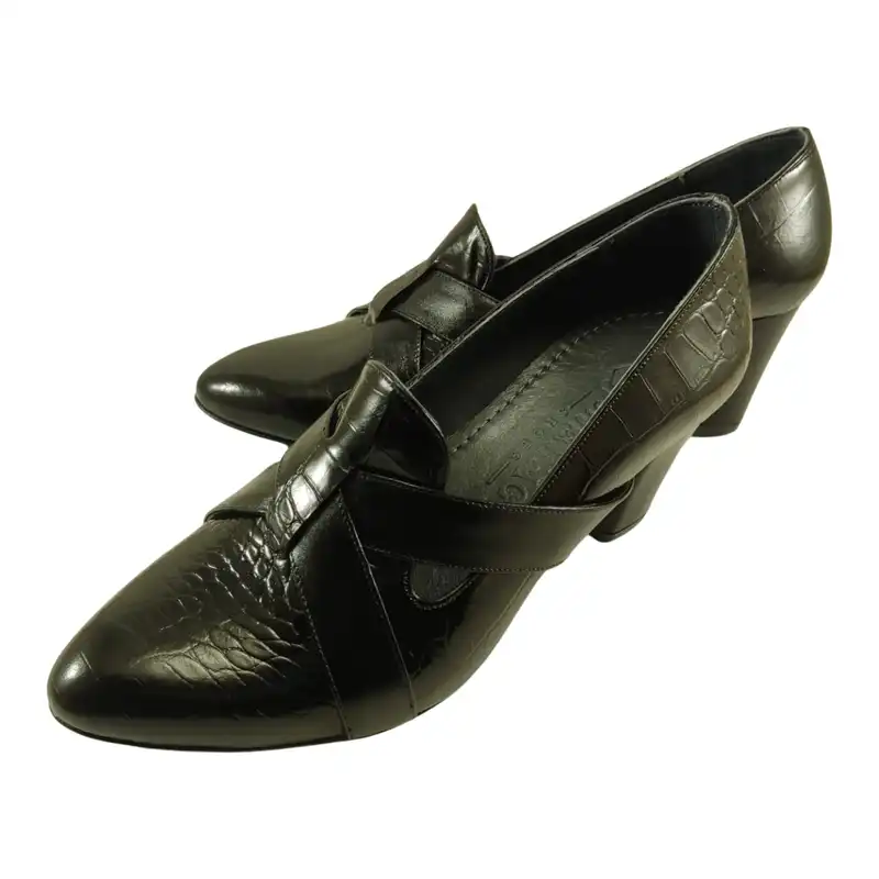 کفش زنانه مدل چرم طبیعی کد 698