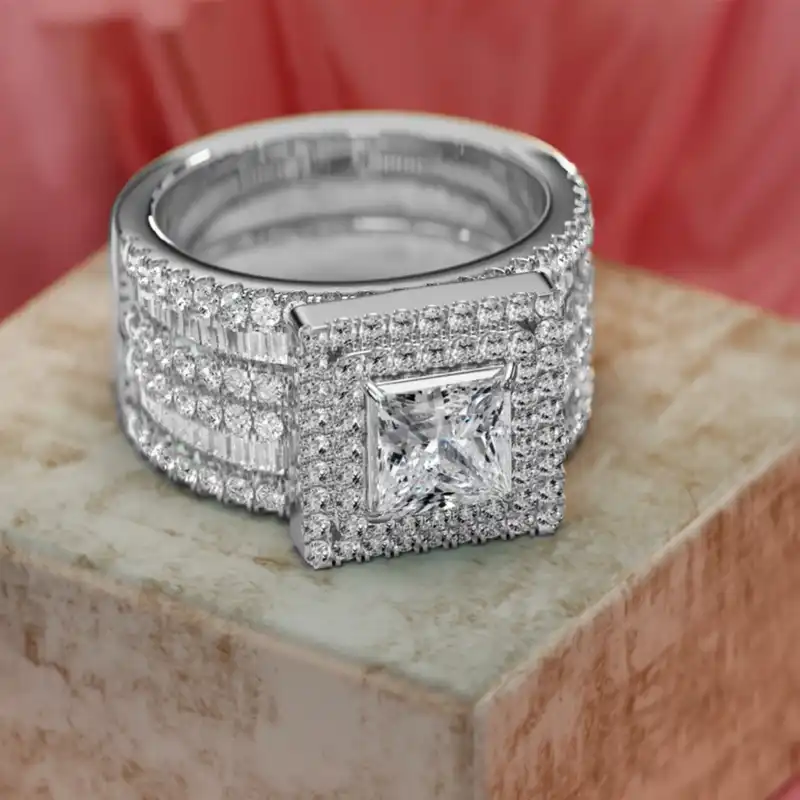 انگشتر زنانه مدل نگین دار کد 1130007