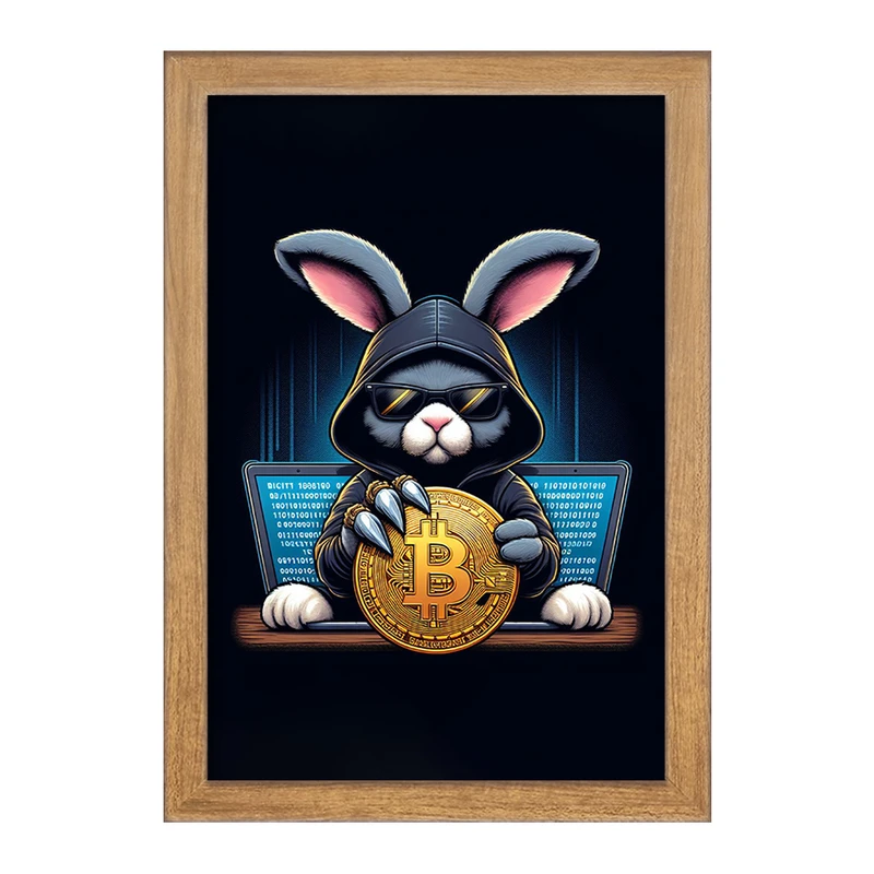 تابلو خندالو مدل بیت کوین (Bitcoin) کد F1643