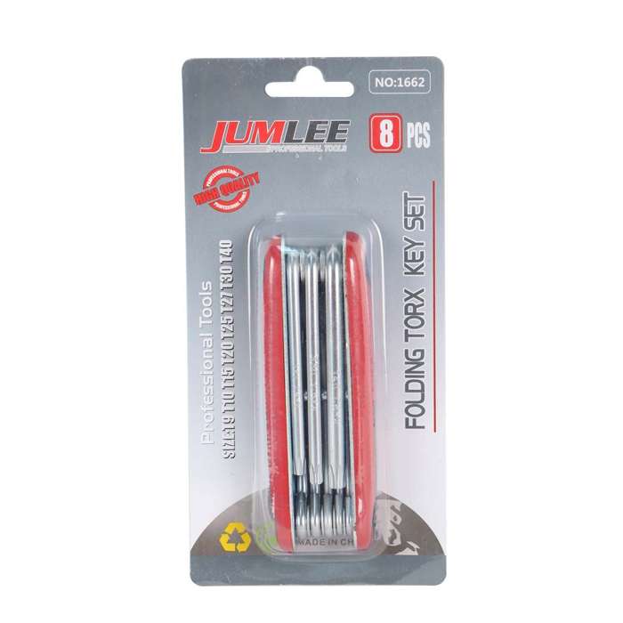 آچار آلن ستاره ای جاملی مدل 1662 مجموعه 8 عددی