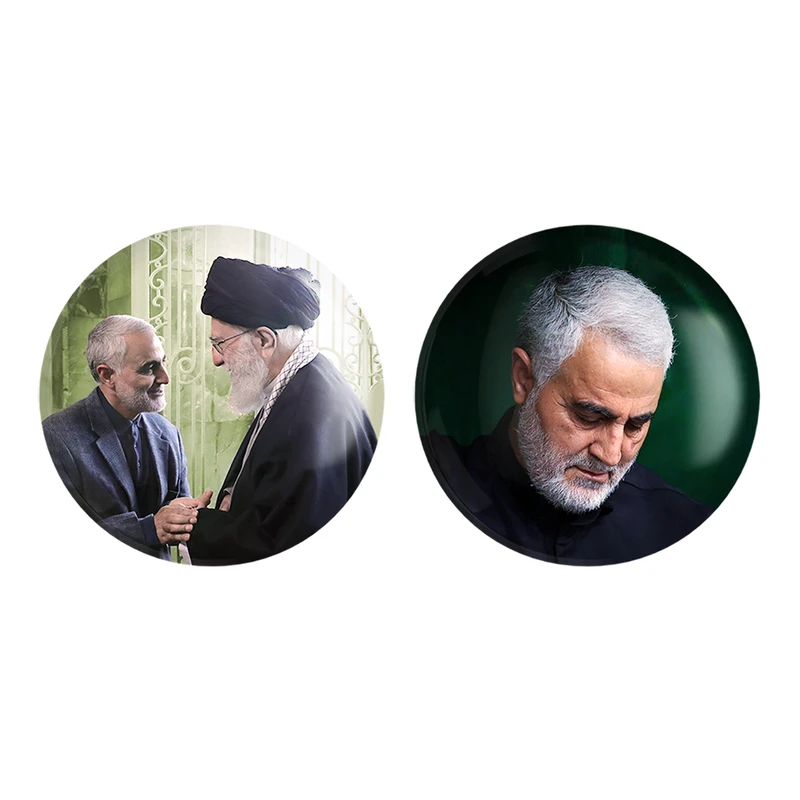 مگنت خندالو طرح سردار قاسم سلیمانی کد 1260412601 مجموعه 2 عددی
