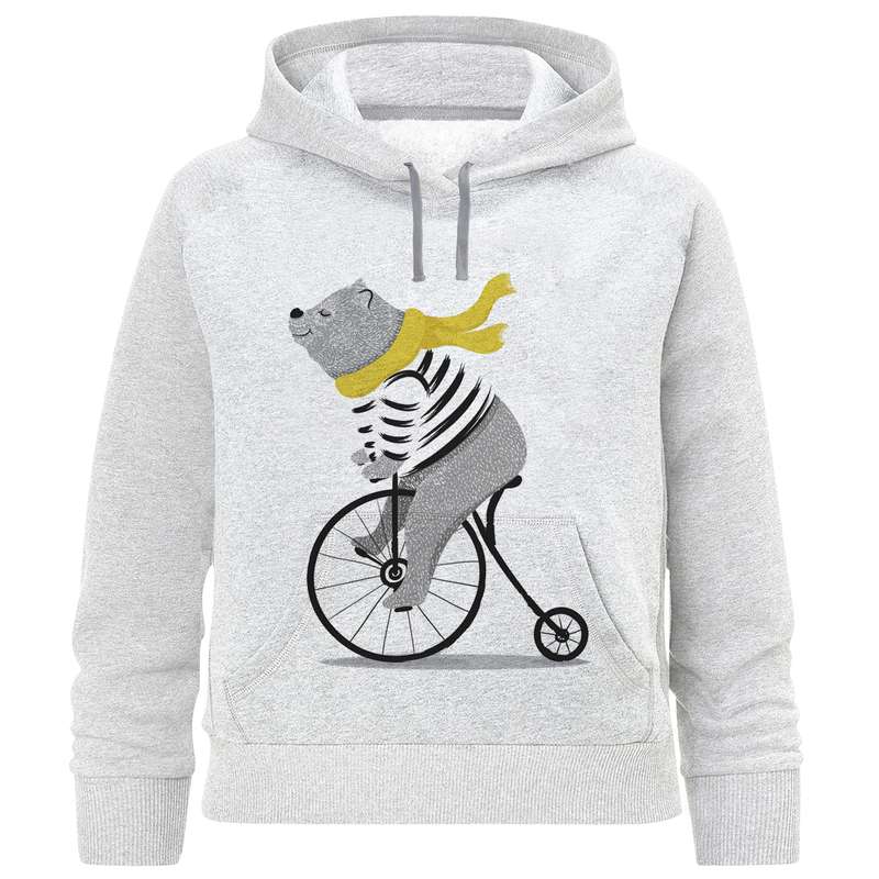 هودی پسرانه مدل خرس دوچرخه سوار A430 