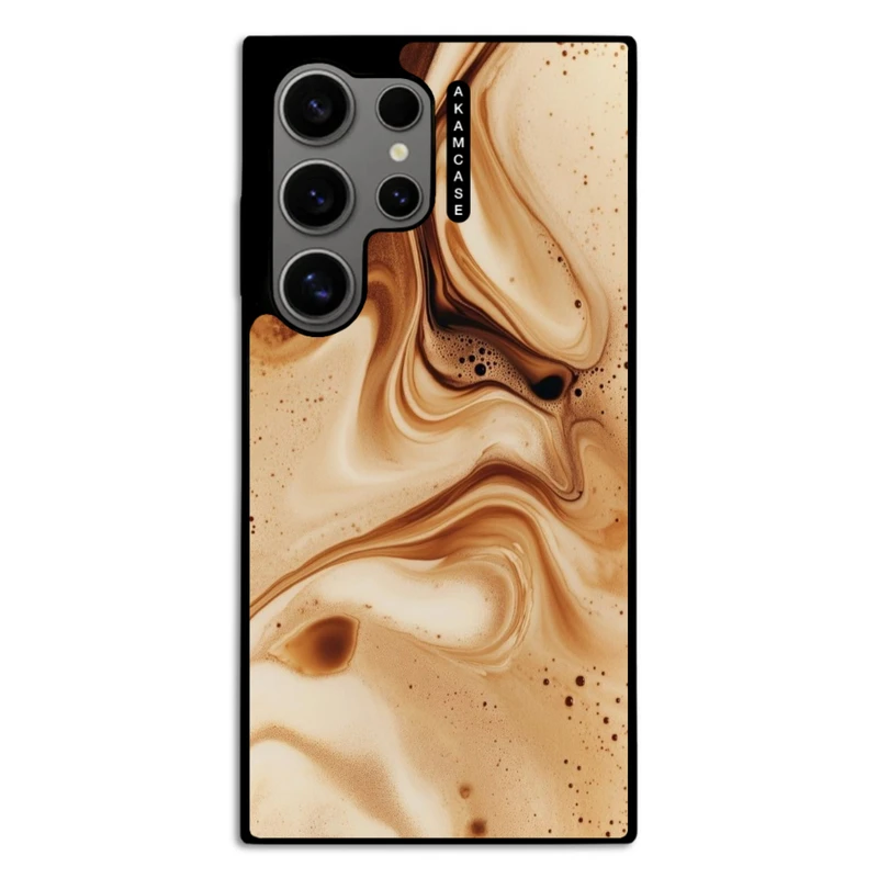 کاور آکام مدل AMC-WSGS24U-COFFEE-3 مناسب برای گوشی موبایل سامسونگ Galaxy S24 Ultra