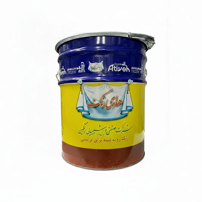 رنگ روغنی سفید نیم براق هادی رنگ کد 600 وزن 20 کیلوگرم