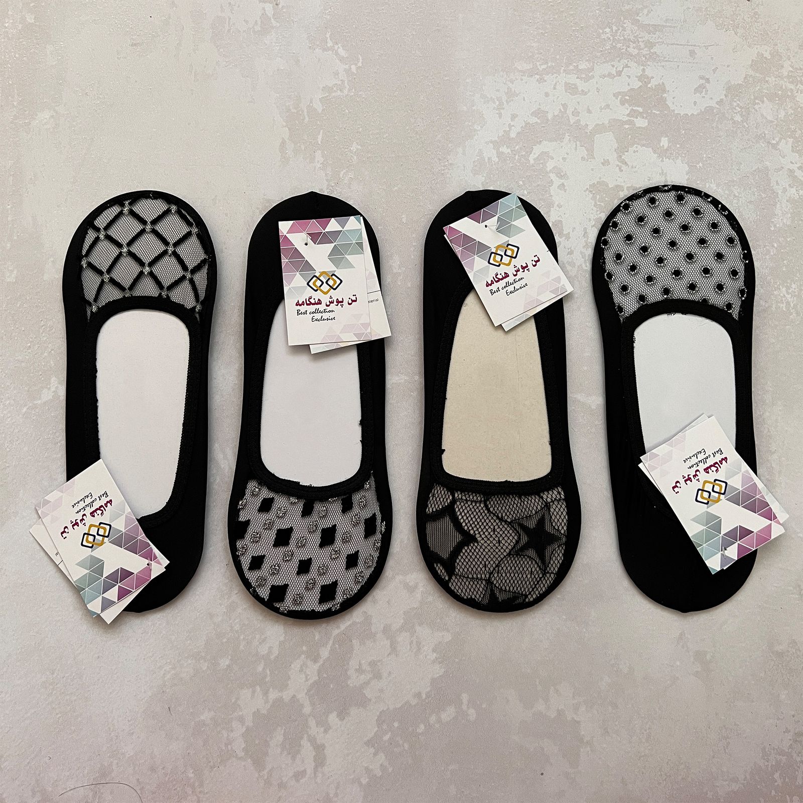 پاپوش زنانه تن پوش هنگامه مدل گیپوری مجموعه 4 عددی -  - 2