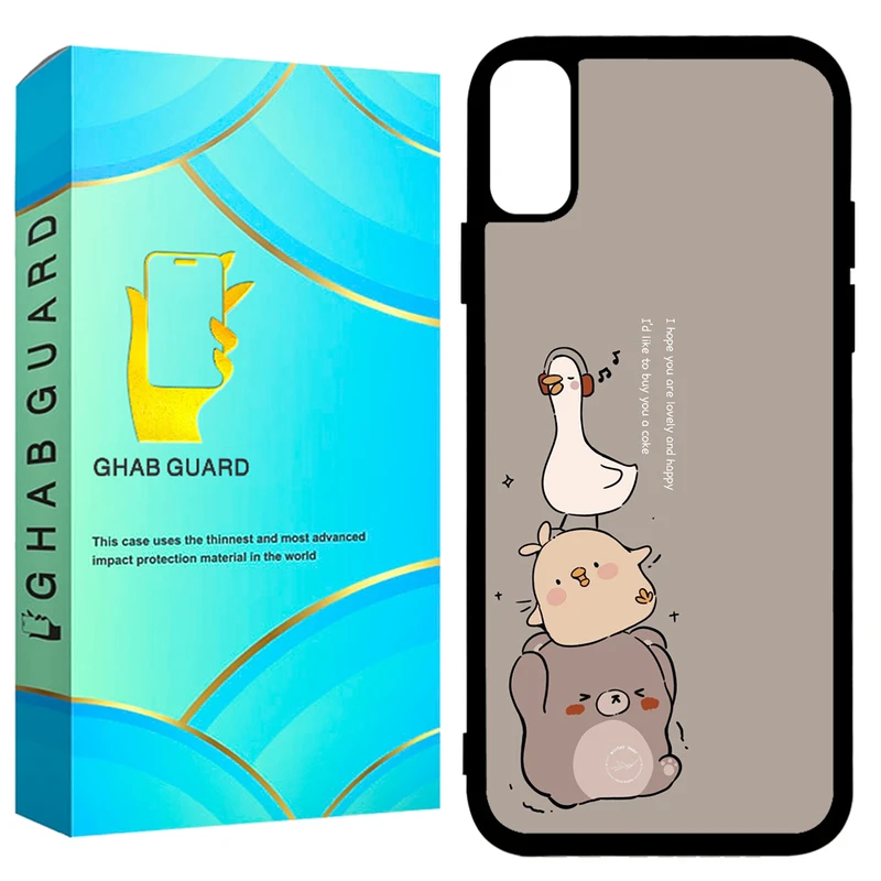  کاور قاب گارد طرح اردک مدل GCHPX مناسب برای گوشی موبایل اپل iPhone X / XS