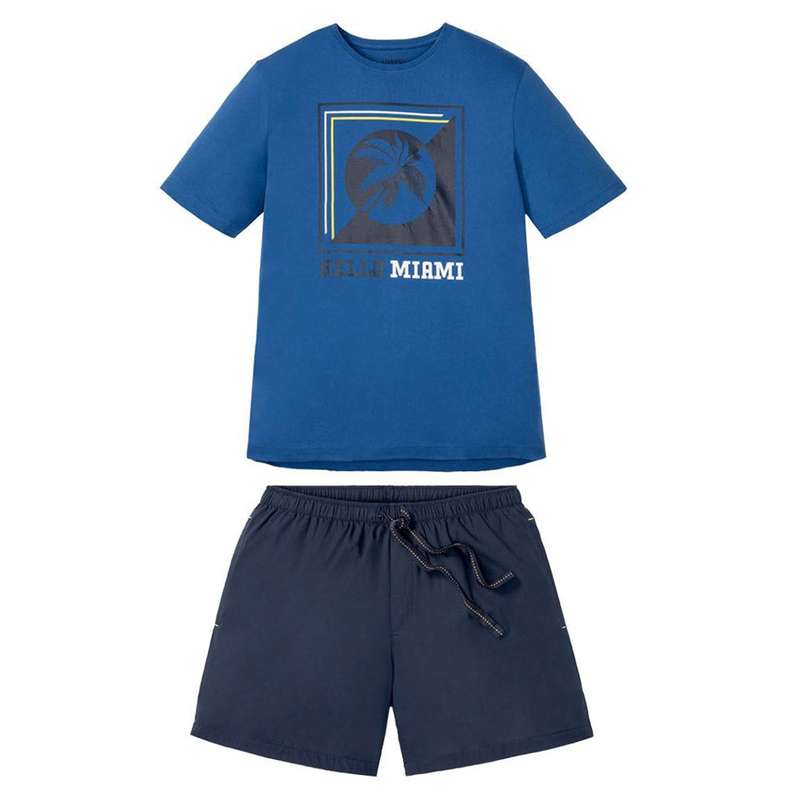 ست تی شرت و شلوارک مردانه لیورجی مدل 8549193