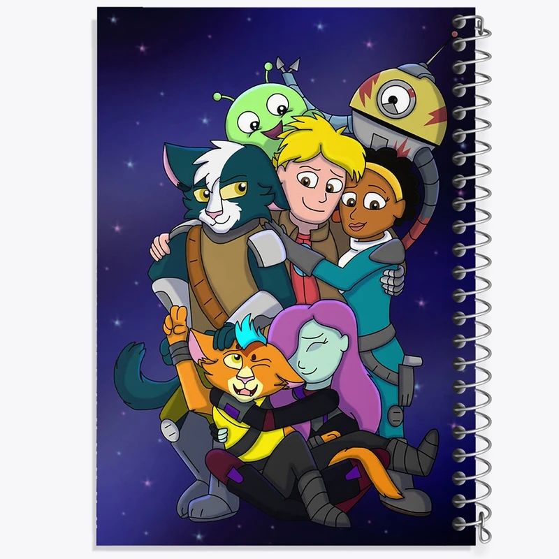 دفتر نت موسیقی 50 برگ خندالو مدل فضای نهایی (Final Space) کد F2091