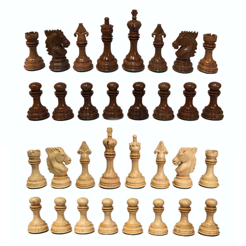 مهره شطرنج مدل فدراسیونی سلطنتی مجموعه 32 عددی