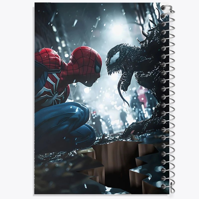 دفتر نقاشی 50 برگ خندالو طرح مرد عنکبوتی و ونوم کد F6927